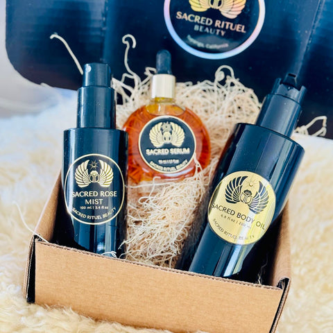 SACRED TRIO | SERUM + ROSE TONER + BODY OIL