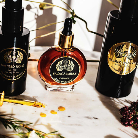 SACRED TRIO | SERUM + ROSE TONER + BODY OIL