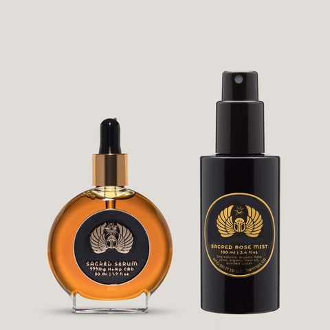 SACRED SET | SERUM + ROSE TONER