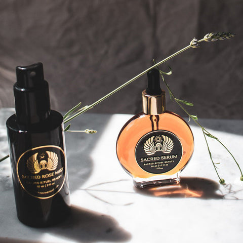 SACRED SET | SERUM + ROSE TONER